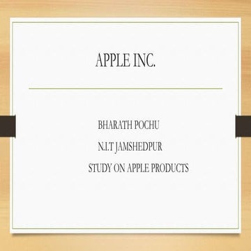 Apple inc ppt