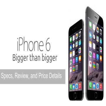 iPhone 6 & 6+ Bigger iPhone from Apple