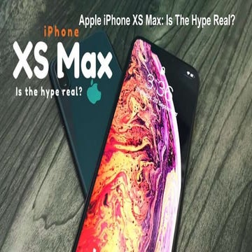 Apple iPhone XS Max Review | PPT