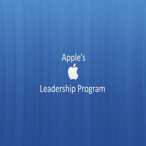Apple leadership program 