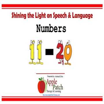 The Basics: Numbers 11-20