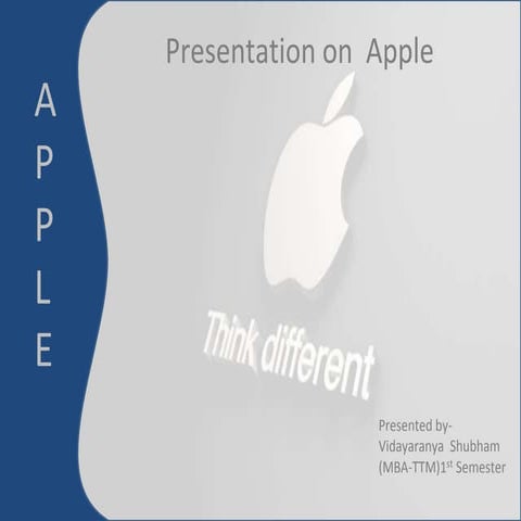 Apple ppt by vidayaranya shubham