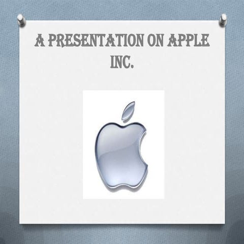 Apple presentation