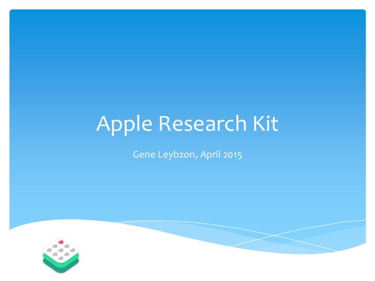 Apple Research Kit
