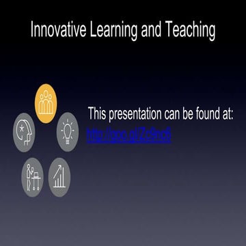 Innovative Teaching and Learning