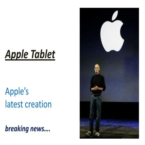 Apple’s Tablet - IPAD 