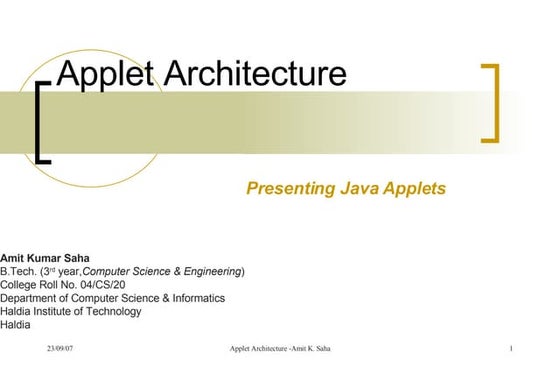 Applets in java | PPT