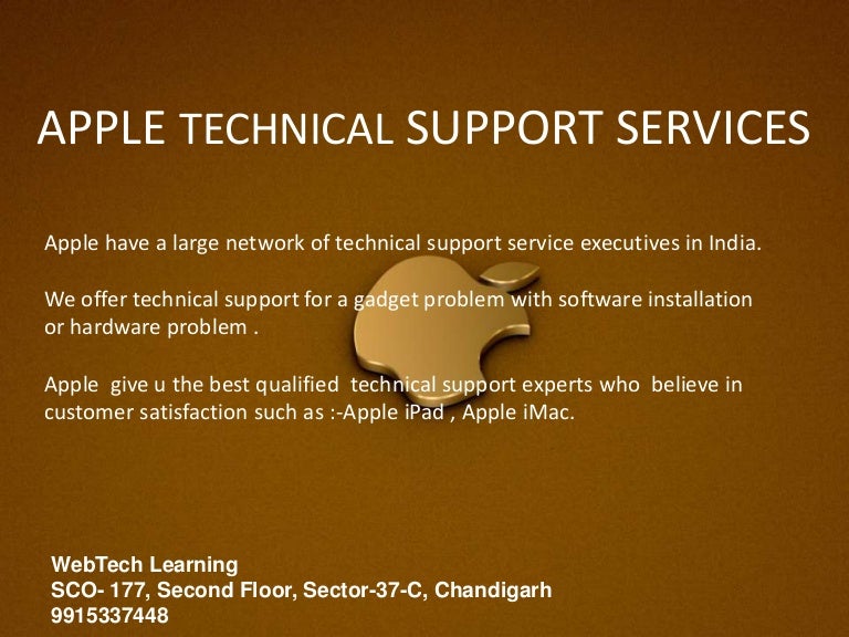 Apple technical support