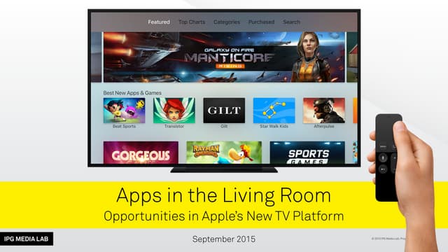Apps in the Living Room – Brand Opportunities in Apple’s New TV Platform