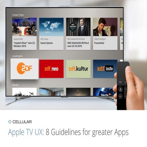 Apple TV UX: 8 Guidelines for greater Apps 