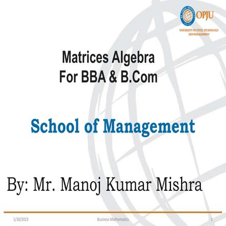Appliacation of Matrix.pptx