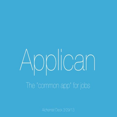 Applican v20 alchemist