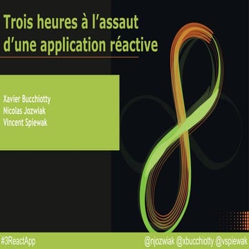 3h à l'assaut d'une application réactive - Devoxx 2015