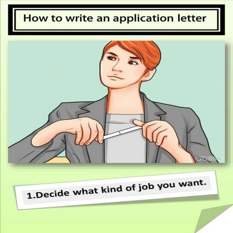 How to write an application letter 
