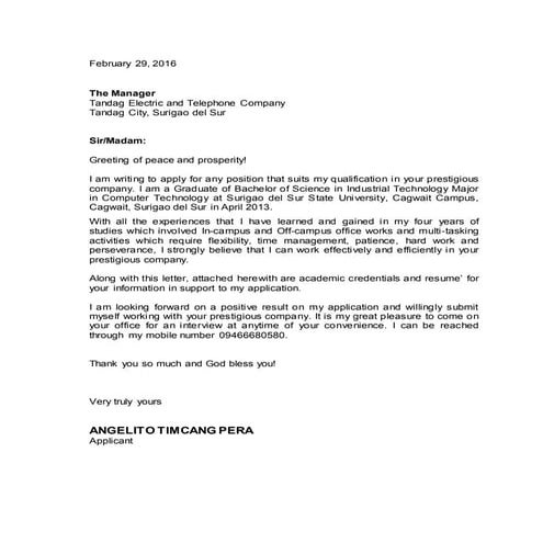 Application letter-cum-cur-vit