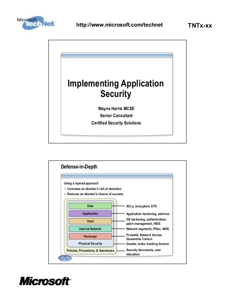 Implementing Application Security