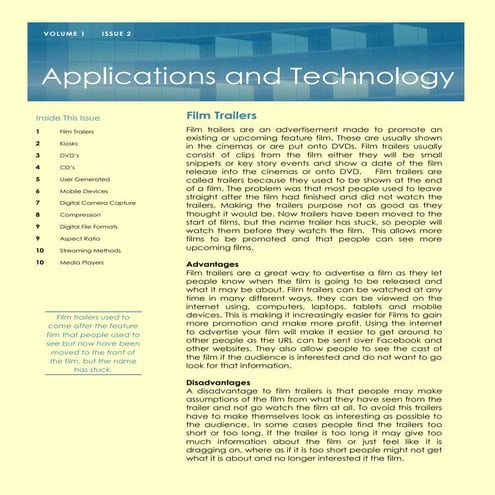 Application and technology