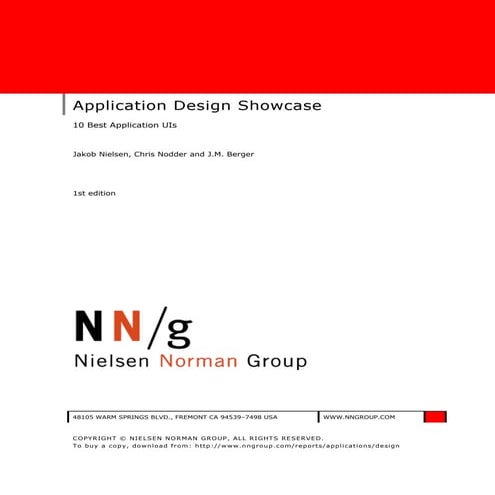 Application designshowcase 1st_edition | PDF