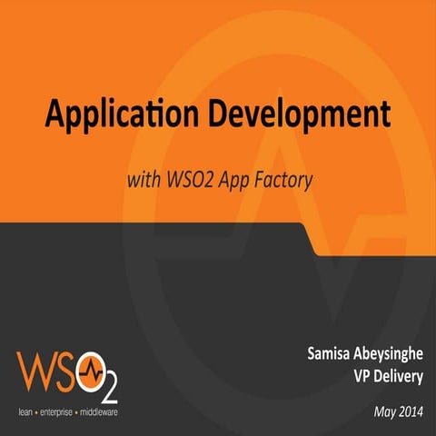 Application development with WSO2 App Factory 