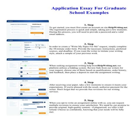 Application Essay For Graduate School Examples | PDF