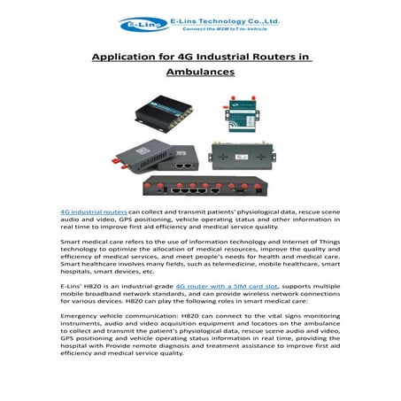Application for 4G Industrial Routers in Ambulances.pdf