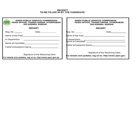 Application form