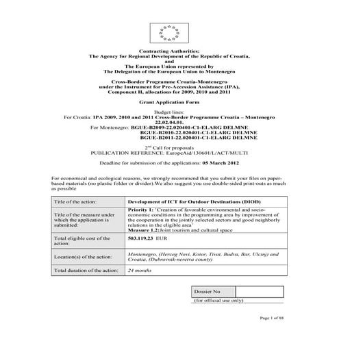 Application form 2nd cfp cro mne diod