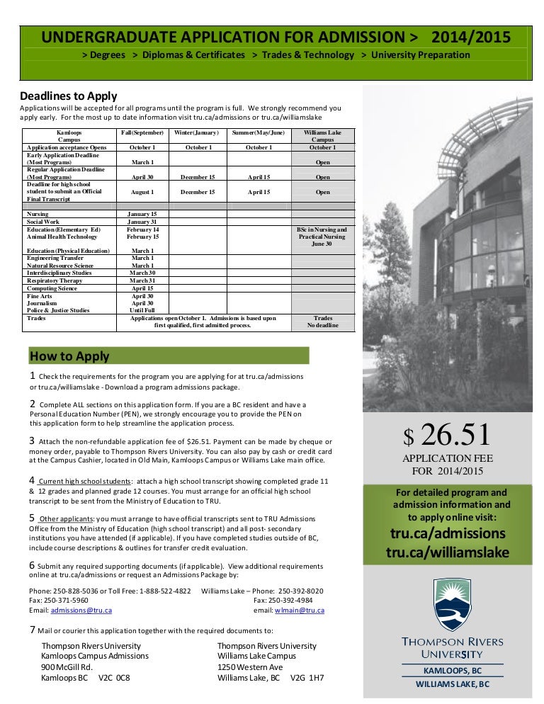 Tru Online Courses >> Thompson River University Tru Online Courses >> Thompson River University