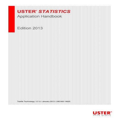 Application handbook uster_statistics_2013