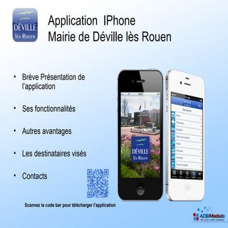 Application  iphone pour la mairie ...