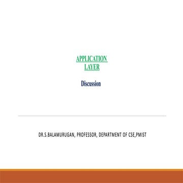 Application Layer in Computer Networks part 1