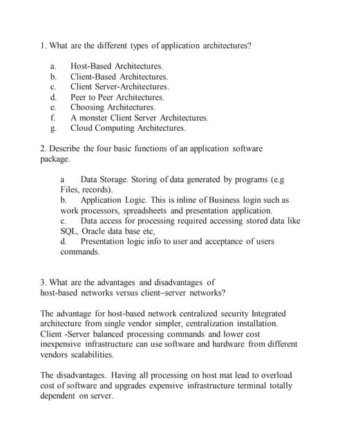 Application layer assignments