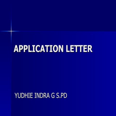 Application letter