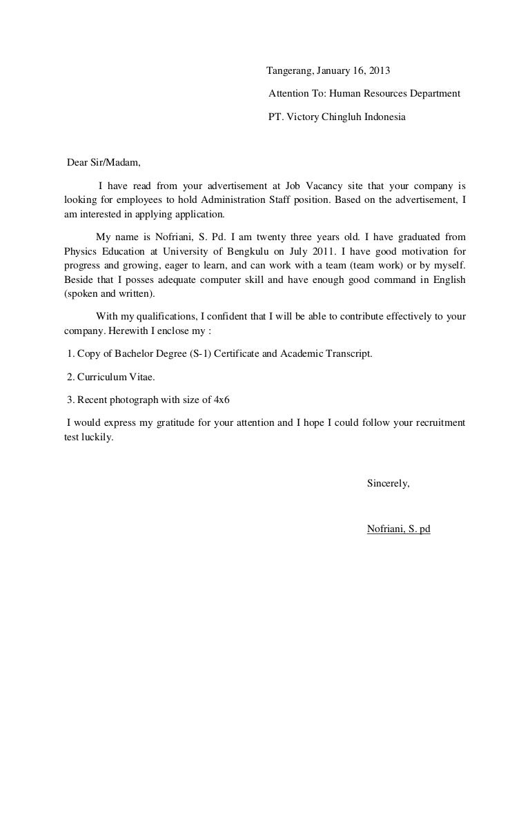 Cover letter examples image