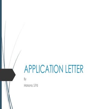 Application letter