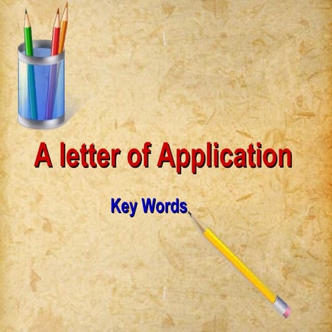 Application letter 2