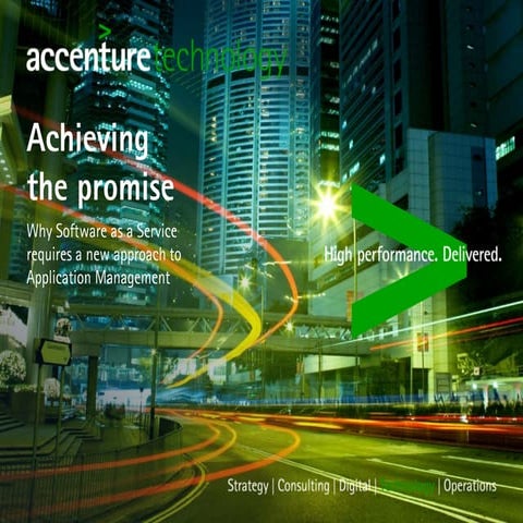 Why Software as a Service (SaaS) requires a new approach to Application Manag...