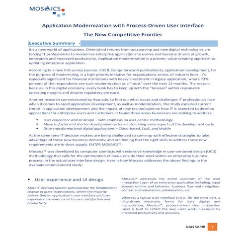 Application modernization