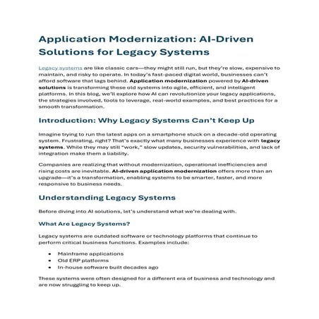 Application Modernization AI-Driven Solutions for Legacy Systems.pdf