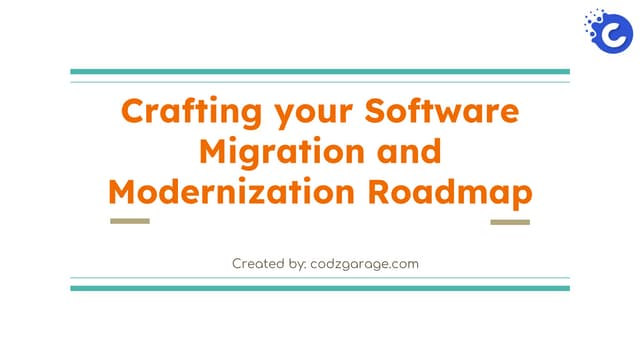 Application Modernization Roadmap