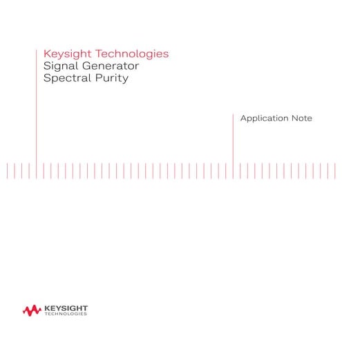Application note signal_generator_spectral_purity