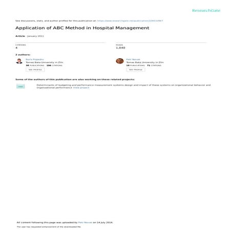 Application of abc_method_in_hospital_management