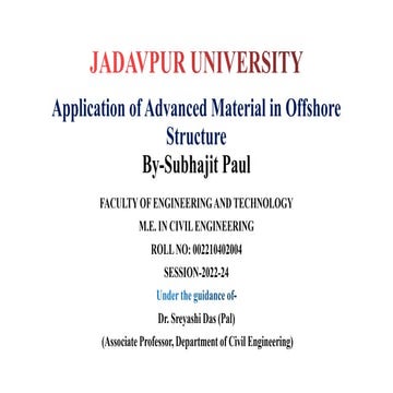 Application of Advanced Material in Offshore Structure.pptx