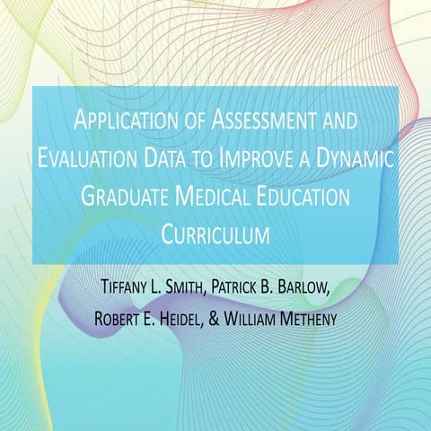 Application of assessment and evaluation data to improve a dynamic graduate m...
