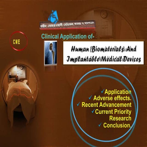 Application of  bio implant & biomedical devices-recent advancement and bio-m...