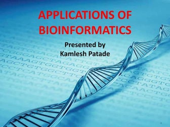 Application of bioinformatics