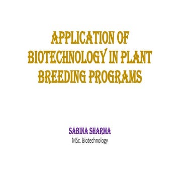 Application of Biotechnology in plant breeding programs.pdf