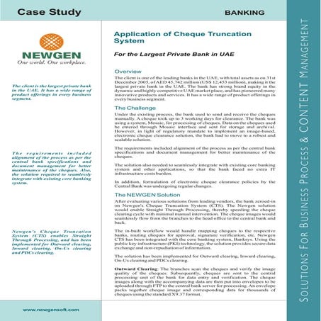 Application of cheque truncation system