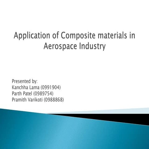 Application of composite materials in aerospace industry (1)
