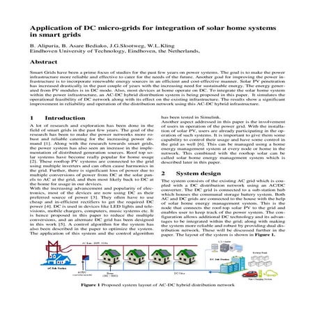 Application of dc micro grids for integration of solar home systems in smart ...